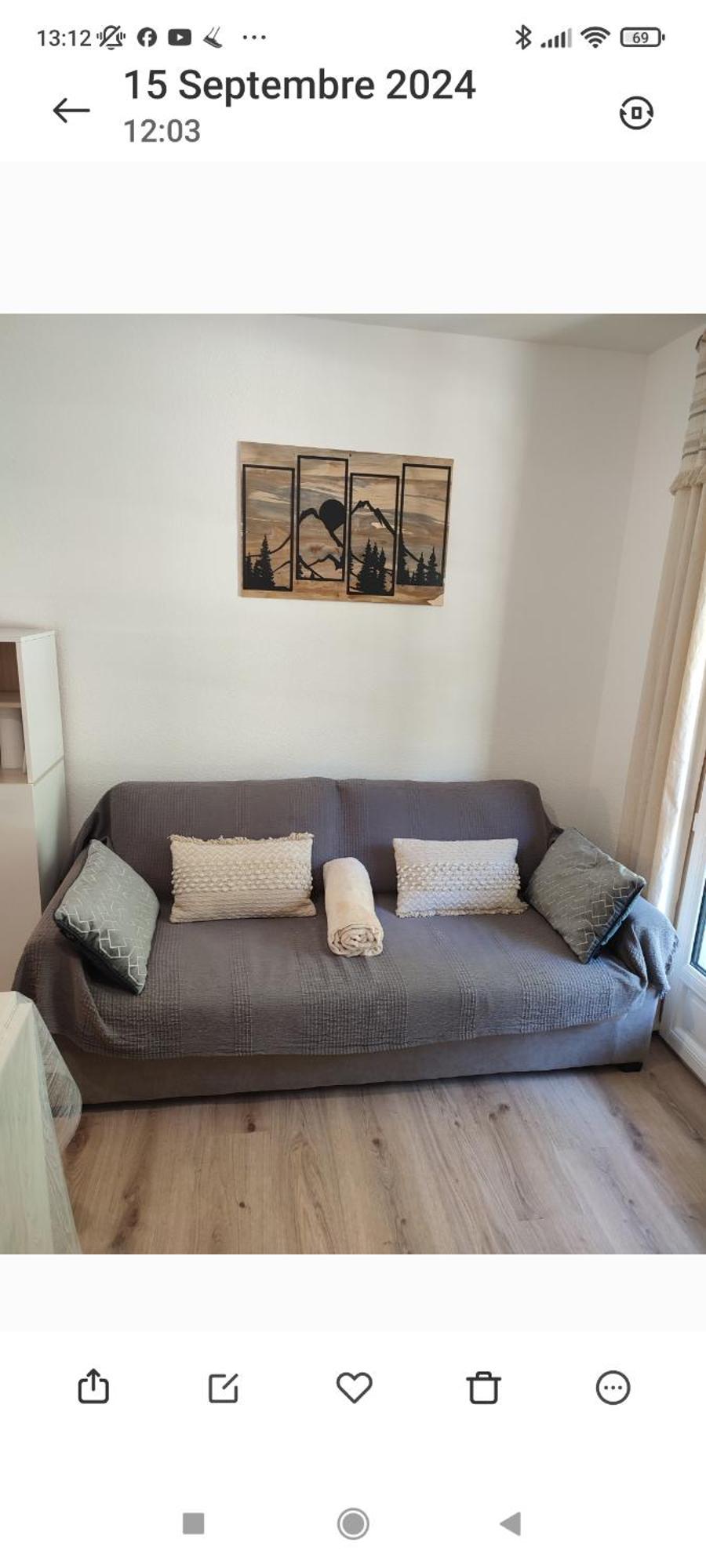 Charmant Appartement 4 Pers,Vue Montagne Avec Parking Prive Et Balcon 코트레 외부 사진